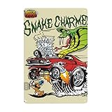RAT FINK HOT ROD CAR Metal Tin Sign Pub Bar Decoration Tin Sign Wall Art Shabby Chic Home Decor Plaque Wall Poster Art