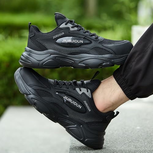 Image of Nutropa Steel Toe Boots for Men, Lightweight Safety Work Shoes, Comfortable Breathable Composite Toe Boots Slip-Resistant Indestructible Shoes
