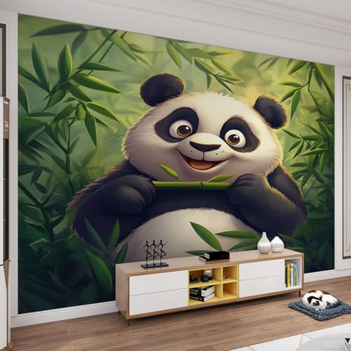 Impression HD de prestige pour ce decor mural panda geometrique