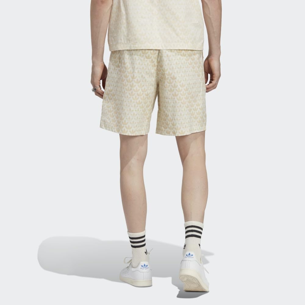 adidas Originals Monogram All Over Print Shorts Sand Strata