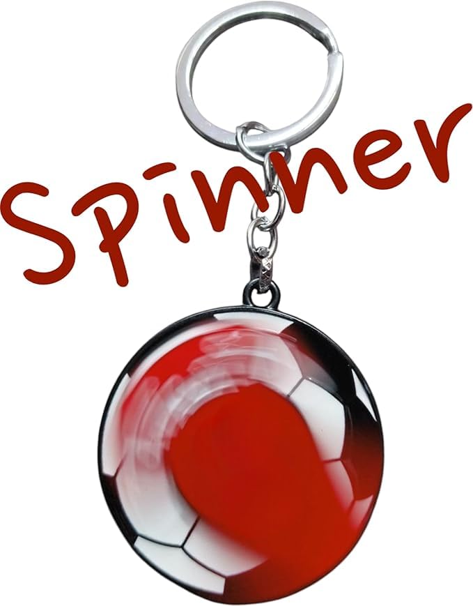 Image of Premium Metal Anime Spinner Keychain | 360 Rotating Fidget Keyring for Bike, Car & Bags | Japanese Manga & Cosplay Action Hero Designs | Pack of 1