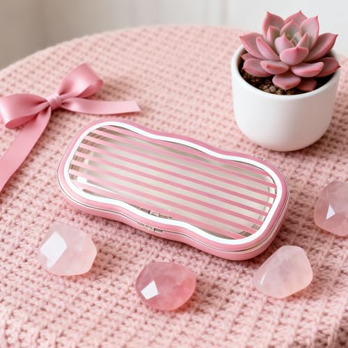 Image of Glasses Case Hard Shell, Clear Eyeglass Case, Cute Holder for Sunglasses and Reading Glasses