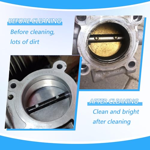 Image of Carburetor Cleaner, Carb Cleaning Kit, Cleaner Brush Set with Stainless Steel Wires and Nylon Brushes for Chainsaw, Motorcycle, ATV, Welding, Stove, Shower Head Nozzles