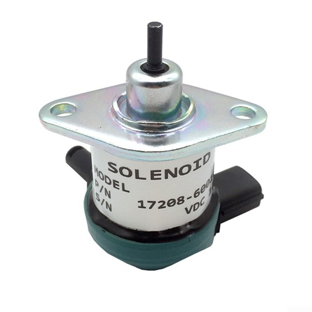 Électrovanne 12 V pour Kubota D905 D1005 D1105 – Arrêt de carburant de rechange compatible avec 17208-60015 17208-60016 17208-60017, conception robuste