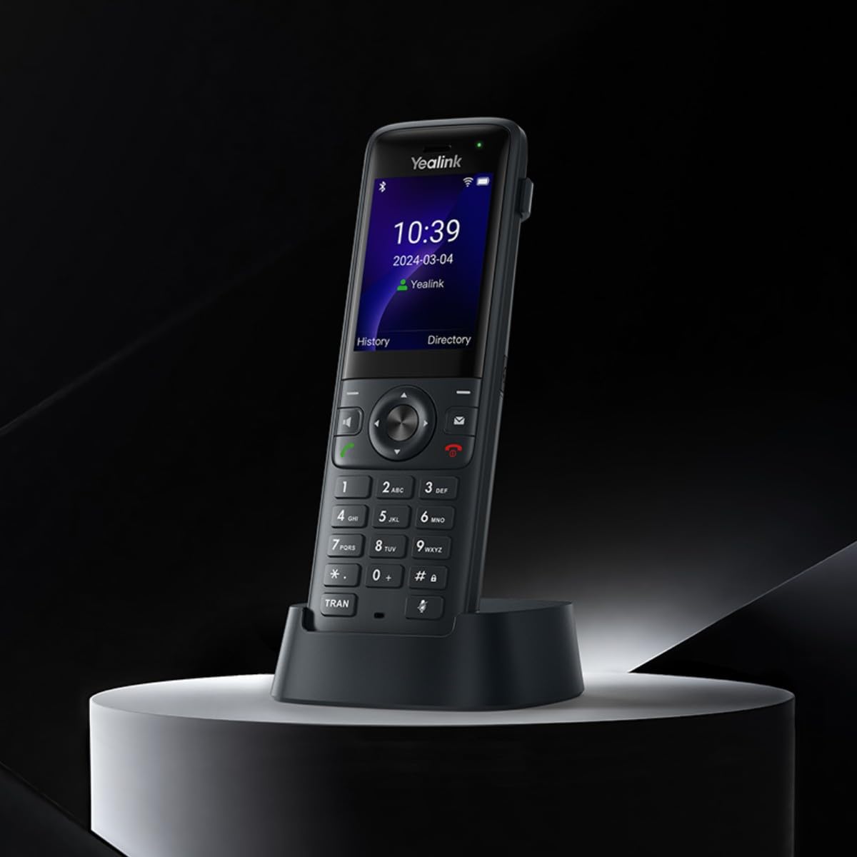 Yealink AX83H Wi-Fi Telefon – Dual-Band Wi-Fi 6, HD Voice, Bluetooth 5.0, 2.4" TFT Farbdisplay, 4 SIP-Konten