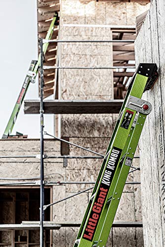 Little Giant Ladders, King Kombo, Industrial, 8 Ft. A Frame, 14 Ft. Extension, Ground Cue, V-bar, Fiberglass, Type 1AA, 375 lbs weight rating, (13814-071)
