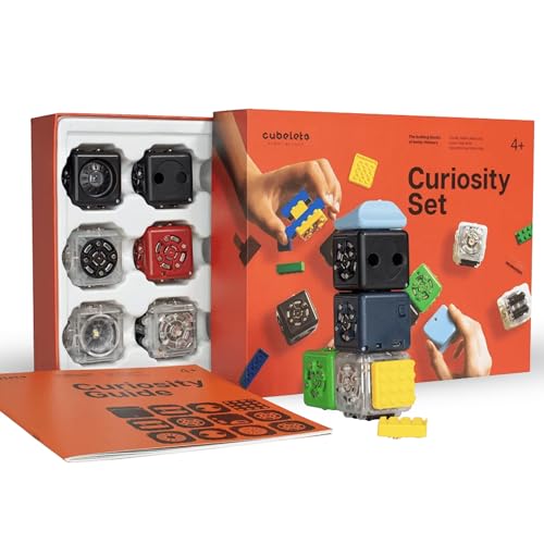 CUBELETS Modular Robotics Robot Blocks with 11 Robot Cubes - Curiosity Set for Home Robotics Kit - Kids STEM Kits - Kids Engineering Kit