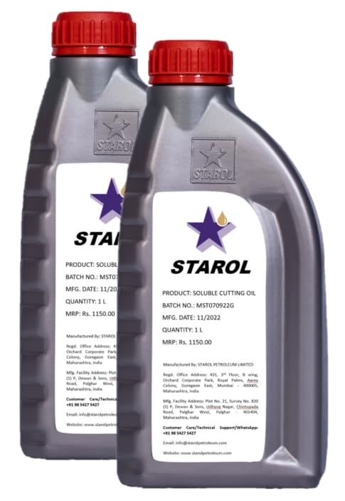 STAROL Water Soluble Cutting oil (Metal Working Fluid) (Pack of 2 (2 L))