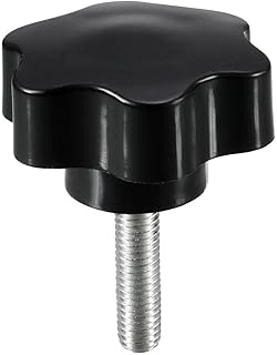 Tool parts Clamping Screw Knob 47mm Dia Plum Hex Shaped Grips Star Knob M8 x 30mm Thread