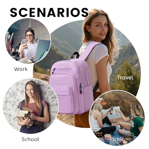 Image of Lanola School Bookbag Business Travel Laptop Backpack, Fits 15.6 Inch Laptop Bag