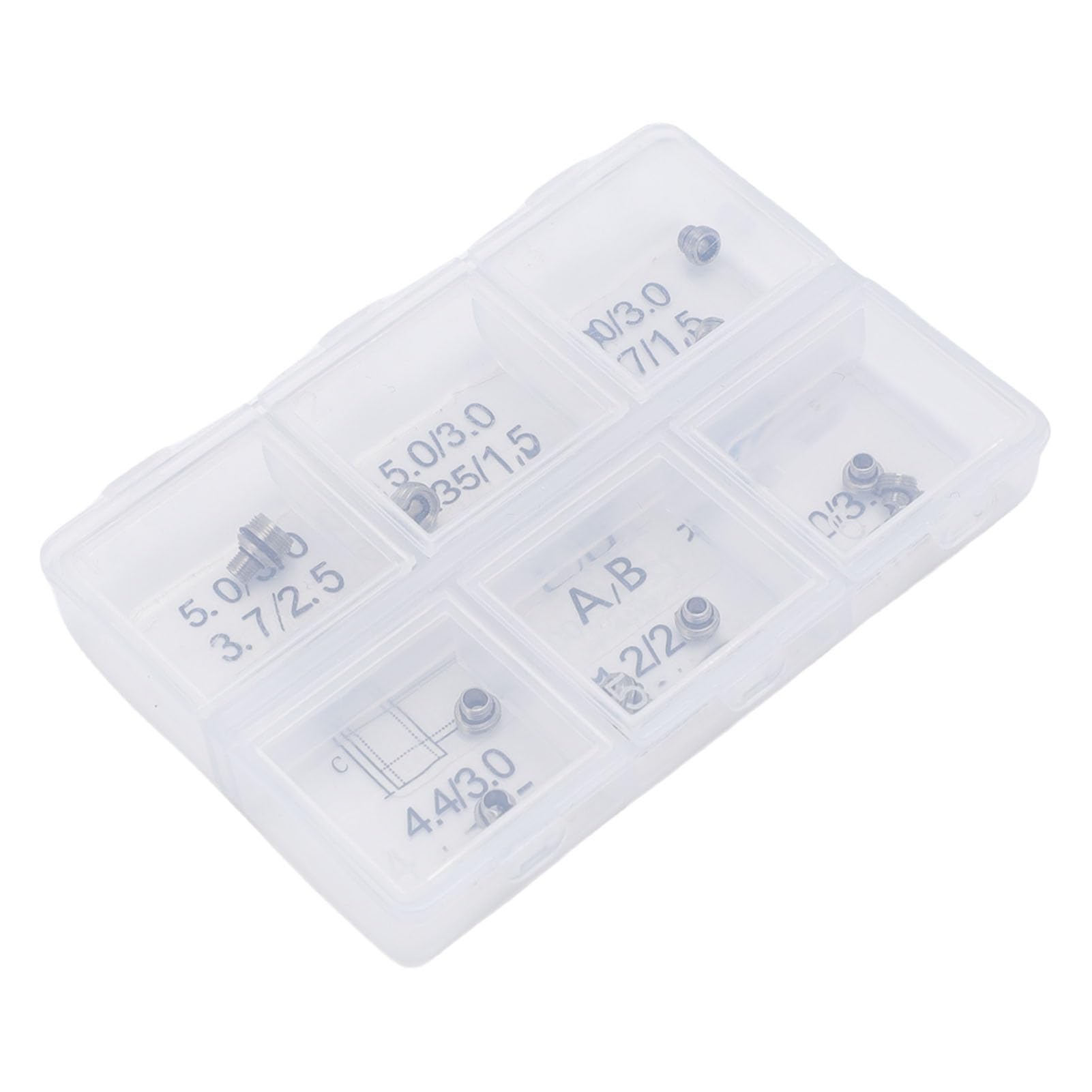 Kit de Reemplazo de Tubo de de Reloj de Acero Inoxidable, Kit de Herramientas de Reparación Duradero para Relojeros, 12 Tubos de de Reloj para Reemplazo de Piezas de de