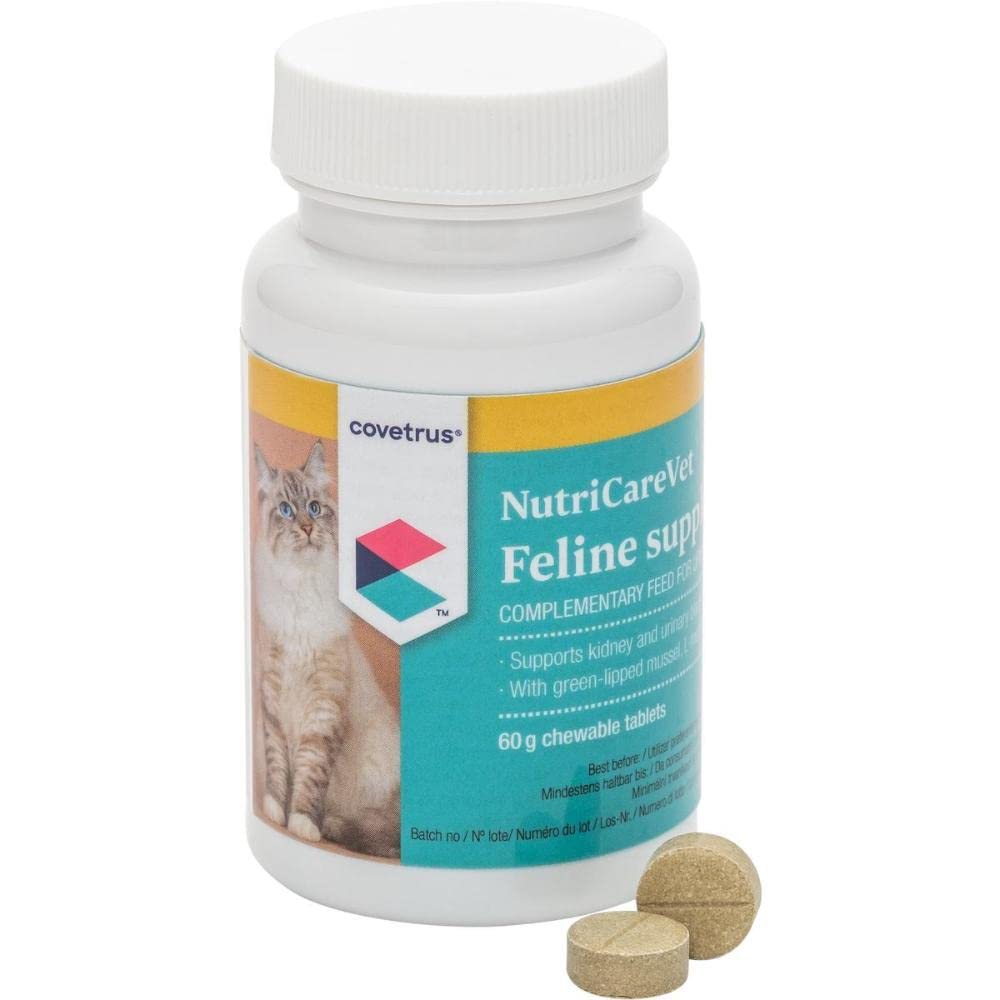 Covetrus NutriCareVet Urinary Support to Support Physiological Function of Cats Urinary Tract - 80 Chewable Tablets