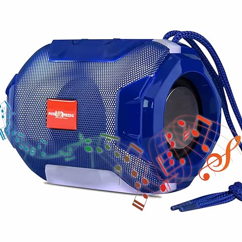 Image of Pick Ur Needs Wireless Rechargeable Mega Bass Portable Bluetooth Speaker | Water Proof | Splash Proof | Premium Speaker Compatible with All Mobile Phone (Blue)