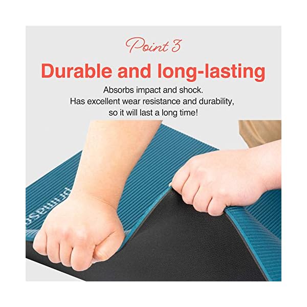 Primasole Yoga Mat Eco-Friendly Material 1/2"(10mm) Non-Slip Yoga Pilates Fitness at Home & Gym Twin Color Jango Green/Black PSS91NH075A