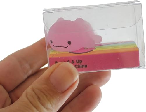 Miniatura 5 de Juego de 12 animales blandos de ajolote Mochi  Kawaii  Lindos juguetes envueltos individualmente en caja  Sensorial, Estrés, Fidget Party Favor Toy