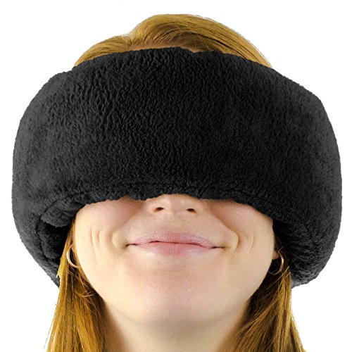 Wrap-a-NapTM Travel Pillow, Sleep Mask & Ear Muff. Adjustable Soft Fleece Neck and Head Pillow. Machine Washable. One-Size-Fits-All.