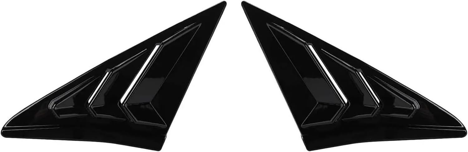 Rear Side ABS Window Louvers Shutter Air Vent Scoop Shades