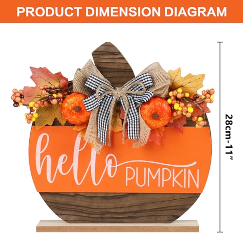 Fall-Decor-Wooden-Autumn-Hello-Pumpkin-Sign-Table-Top-Decorations-for-Home-Indoor-Room-Party-Harvest-Holiday-Thanksgiving-Decor Fall Decor Wooden Autumn Hello Pumpkin Sign Table Top Decorations for Home Indoor Room Party Harvest Holiday Thanksgiving Decor