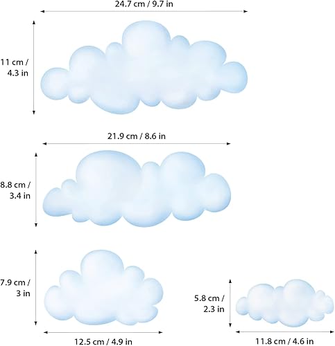 Miniatura 6 de DECOWALL DS-8030 - Calcomanías de pared para niños, calcomanías de pared extraíbles para niños, guardería, dormitorio, sala de estar (pequeño)