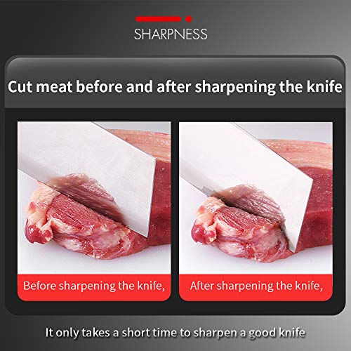 image for Jeneric Kitchen Knife Sharpener with Sharpening Stone 3 +1 Stage Profe