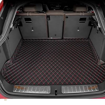 Car Trunk Mat For Landrover Range Rover Sport 2014 2015 2016 2017, Custom Fit PU Leather Cargo Liner, All-Weather Waterproof Rear Trunk Liner Protector, Auto Interior Accessories