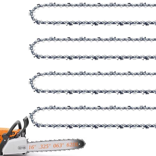 4 Pack 16 Inch Chainsaw Chain Fit Stihl .325