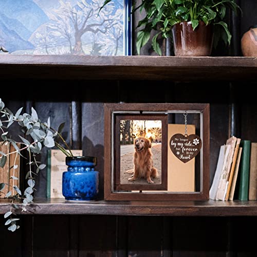 Jigfoxy Dog Memorial Gifts for Loss of Dog - Rotating Wooden Picture Frame for 4x6 Photo - Pet Memorial Gifts - Loss of Cat Sympathy Bereavement Remembrance Gift by Jigfoxy - Image 4