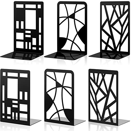 Zonon ZONON-DECORATIVE-15 Sayglossy 3 Pairs Metal Bookends cover