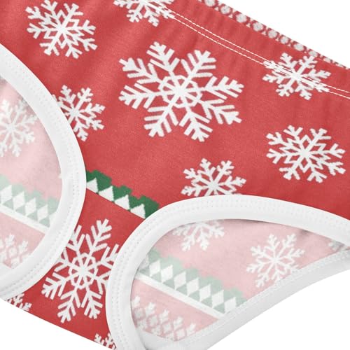 Girls' Sport Panties Organic Cotton Toddler Underwear for Toddler Snowflakes4