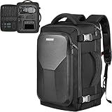 PEKREWS Mavic 3 Pro Case, Mavic 3 Case, Expandable Carry On Drone Bag for DJI RC/Pro/N1 Controller, Travel Large Capacity RC Pro Backpack Fits 17.3 Inch Laptop and DJI Fly More Combo Accessories
