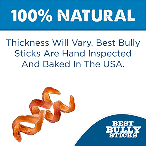 Best Bully Sticks All Natural Dog Chews – 5-6 Inch Curly Bully Sticks – USA Baked & Packed – Highly Digestible, Limited Ingredient, Rawhide Alternative Dog Chew – 12 Pack Best Bully Sticks All Natural Dog Chews – 5-6 Inch Curly Bully Sticks – USA Baked & Packed – Highly Digestible, Limited Ingredient, Rawhide Alternative Dog Chew – 12 Pack