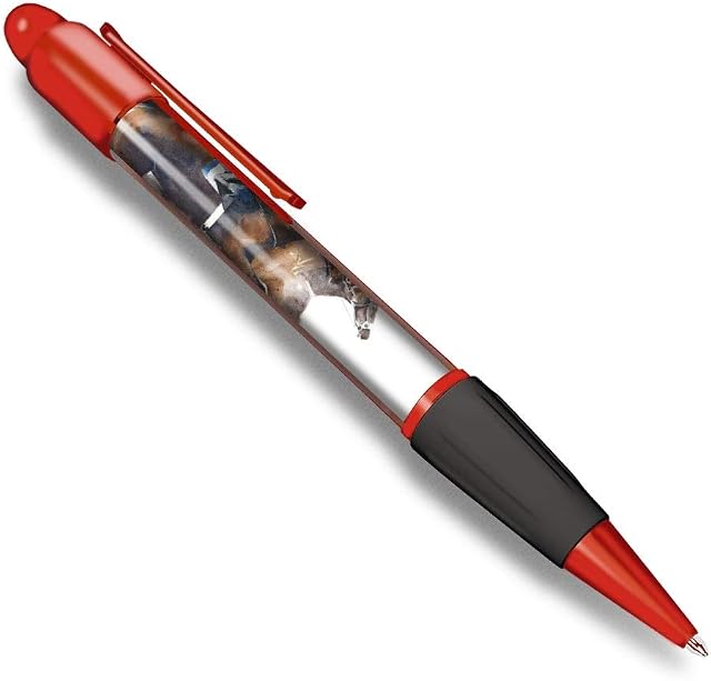 Destination Vinyl ltd Beautiful and comfortable Red Ballpoint Pen (Black Ink) - Horse Racing Jockey Race #21697