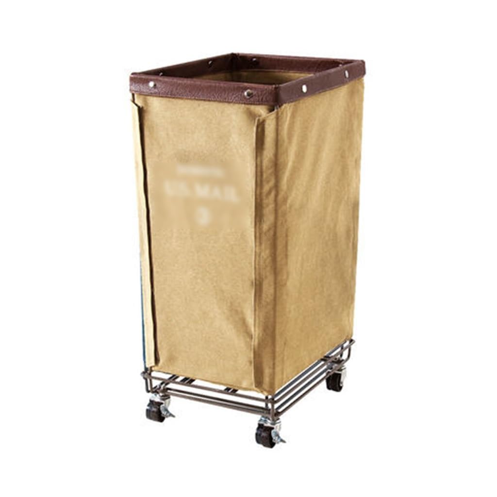Shelf Laundry Cart Commercial Industrial Rolling Laundry Hamper With Wheels Stainless Steel Frame Heavy Duty Clothing Organization For