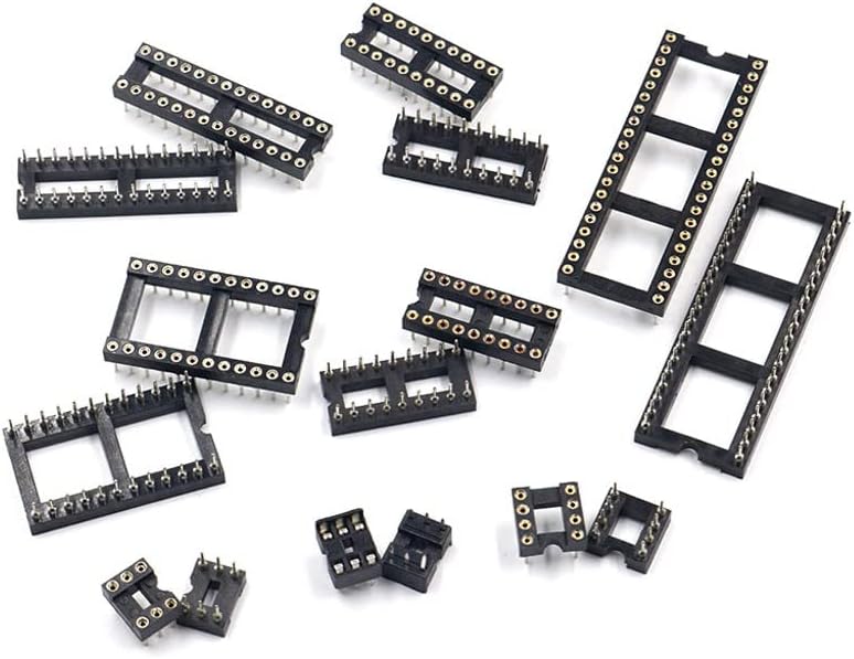 240PCS Round Hole Ic Socket Kit Connector DIP 6 8 14 16 18 20 24 28 32 40 Pin Sockets DIP6 DIP8 DIP14 DIP16 DIP18 DIP20 DIP28 AMNzOgOdL