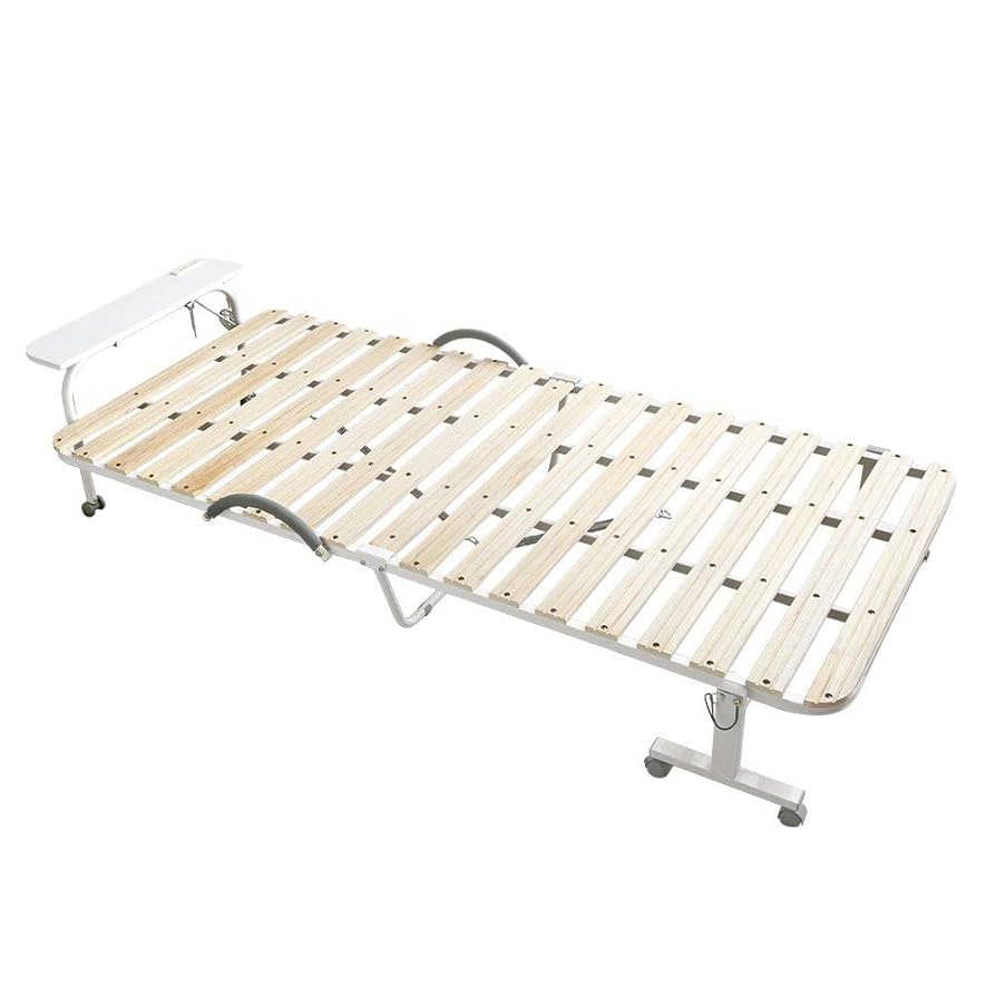 折りたたみベッド シングル ライト付きコンセント キャスター付き 通気 折りたたみベッド シングル ライト付きコンセント キャスター付き 通気