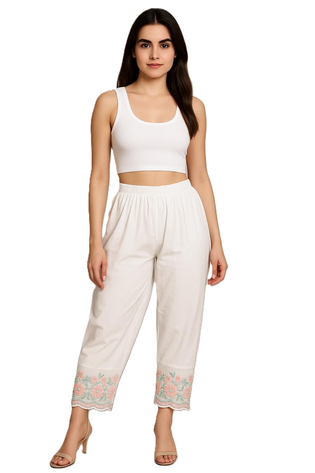 Women's Cotton Net Lace Afghani Salwar with Pockets, Traditional Style Afgani Pants, Afgani Salwar for Women & Girls-image-18