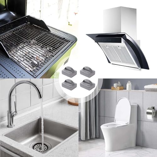 4 Stück Bimsstein Reiniger Bürsten, Bimsstein Reinigungsstein Kit, Bimsstein Reinigungsbürsten, Bimsstein Reinigungsstein Grill, Bimsstein Backofen mit Griffe,zum Reinigen von Grills, Küchen, Backöfen