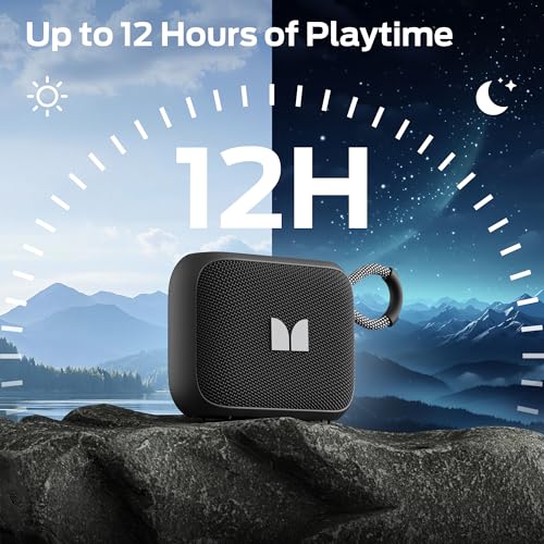 Image of Monster S520 Portable Speaker, IPX7 Waterproof Speakers Bluetooth Wireless, Bluetooth 6.0 Small Speaker, 12 Hours Battery Life, TWS Pair for Outdoors /Beach /Home /Travel, Black
