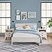Alaterre Furniture Windsor 3-Piece Set with Panel Full Bed and 2 Nightstands, Driftwood White