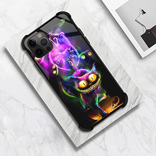 Goodsprout Iphone 13 Case, Cheshire Cat Iphone 13 Cases, Tempered Glass Back+Soft Silicone Tpu Shock Protective Case For Apple Iphone 13 #TOP5