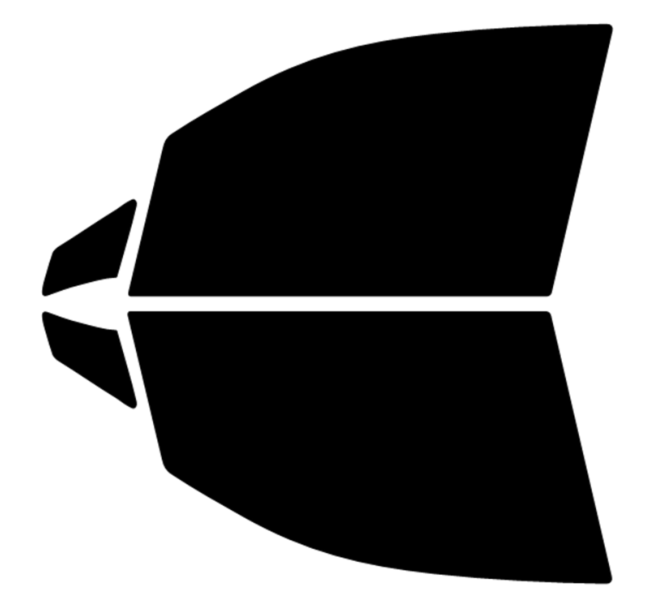 Trueline Automotive Precut Auto Window Tint for Honda Pilot 2016-2022 - 20% Front Sides Only - Ceramic Window Tint Kit