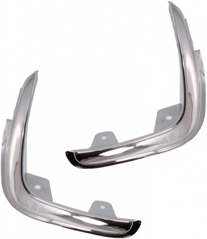 for Ford Ranger 1995 1996 1997 Grille Molding Driver and Passenger Side | Pair | Made of Plastic | Chrome | Replacement for FO1212103, FO1213103 | 840304009343, F37Z16161A, F37Z16160A