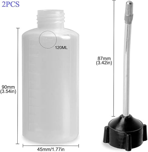 Miniatura 2 de AnRui Engrasador para máquina de coser, botellas de aceite de 4.1 fl oz con boquilla larga en ángulo para máquina de bordar, bicicletas, accesorios