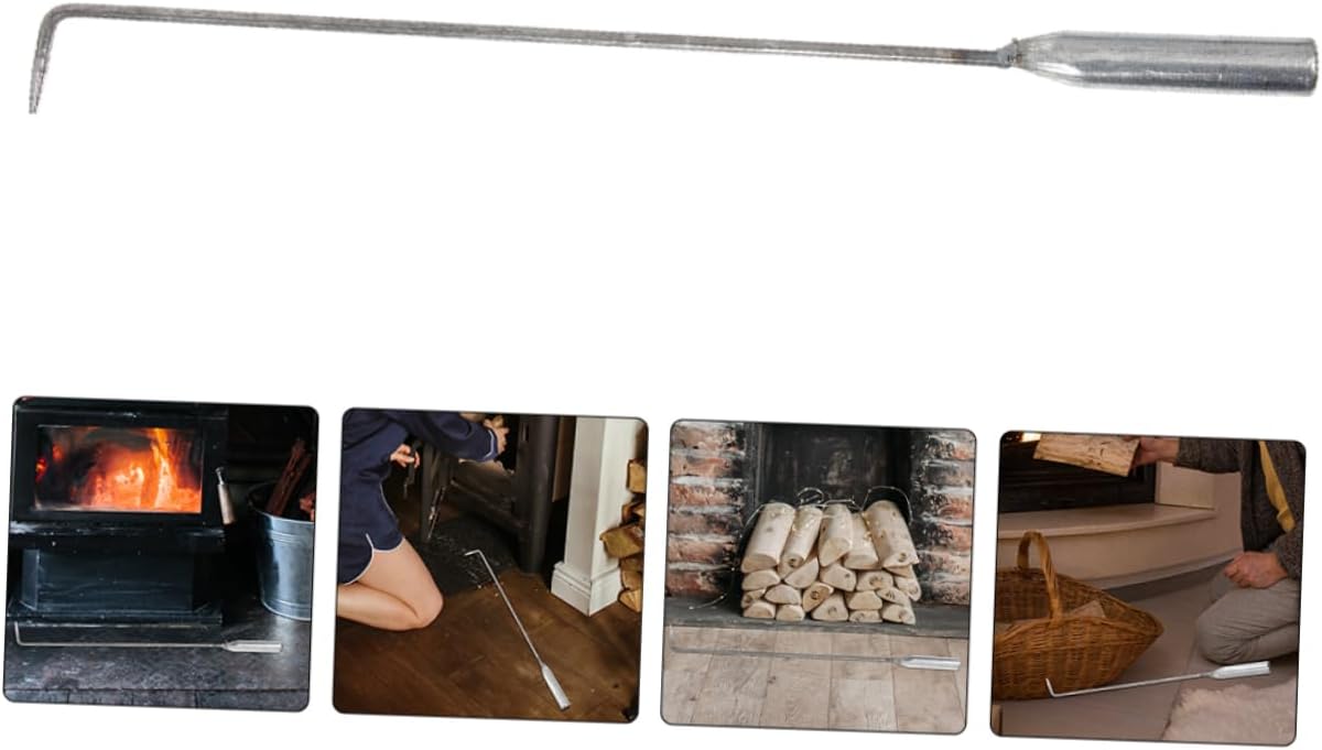 Steel Fire Poker Lightweight Portable Tool for Fireplace and Camping