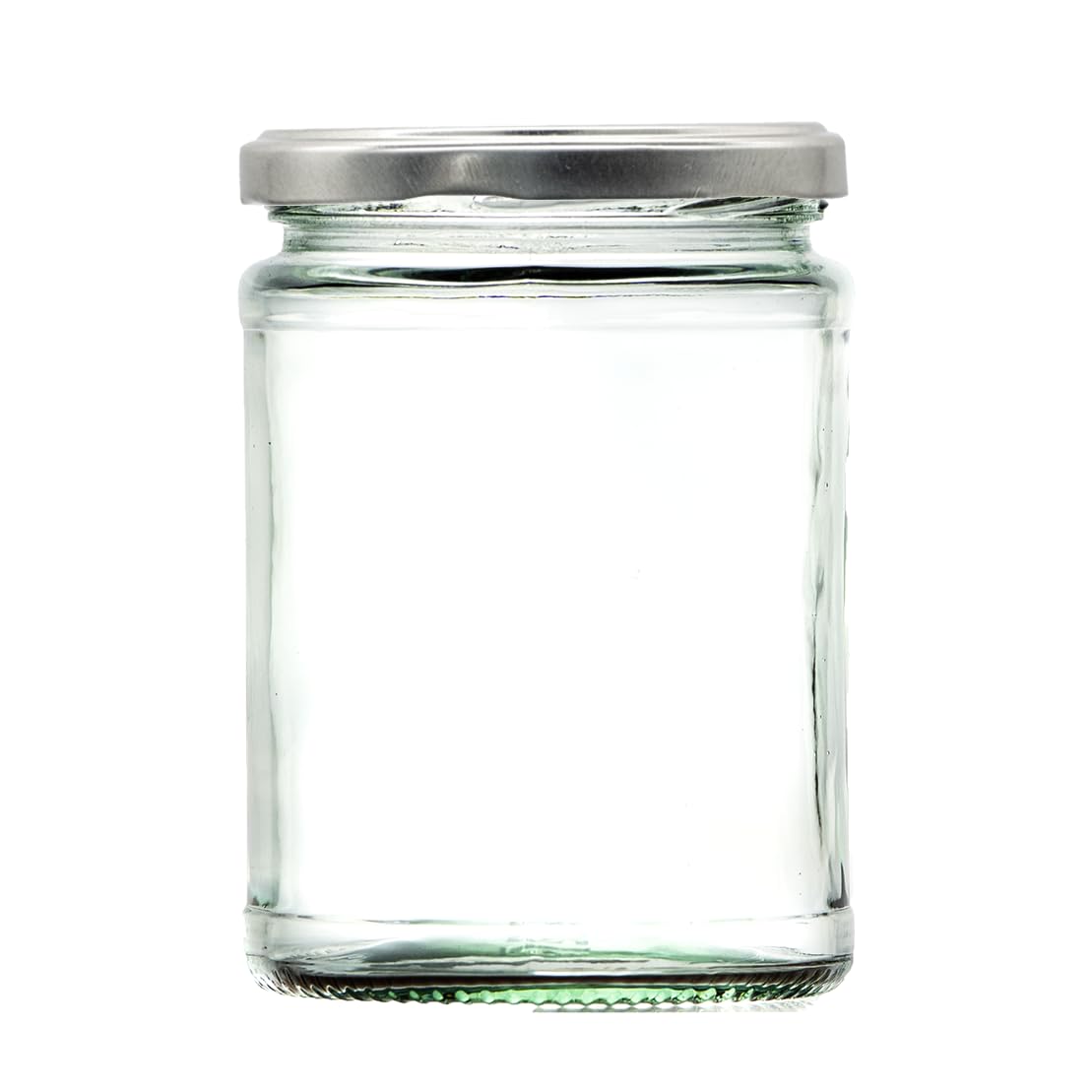 Wares Of Knutsford Silver Lid 500Ml Glass Food Jar With Airtight Lid - A Deluxe Jam Jar For Marmalade, Honey And Home Preserves (, Pack Of 12)