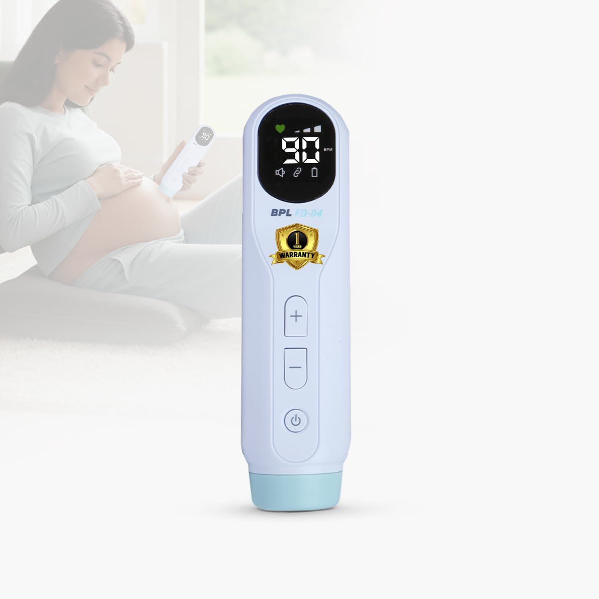 BPL Medical Technologies BPL FD-01 Fetal Doppler Heart Rate Detection Monitoring Machine with in-Built Speaker for Home and Clinic Use - Blue-image-30