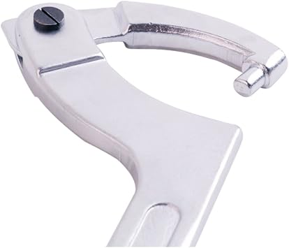 Chrome Vanadium C Pin Spanner Adjustable Hook Wrench, Round Head 19-51mm