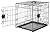 Amazon Basics Foldable Metal Wire Dog Crate with Tray, Double Door, 61 cm