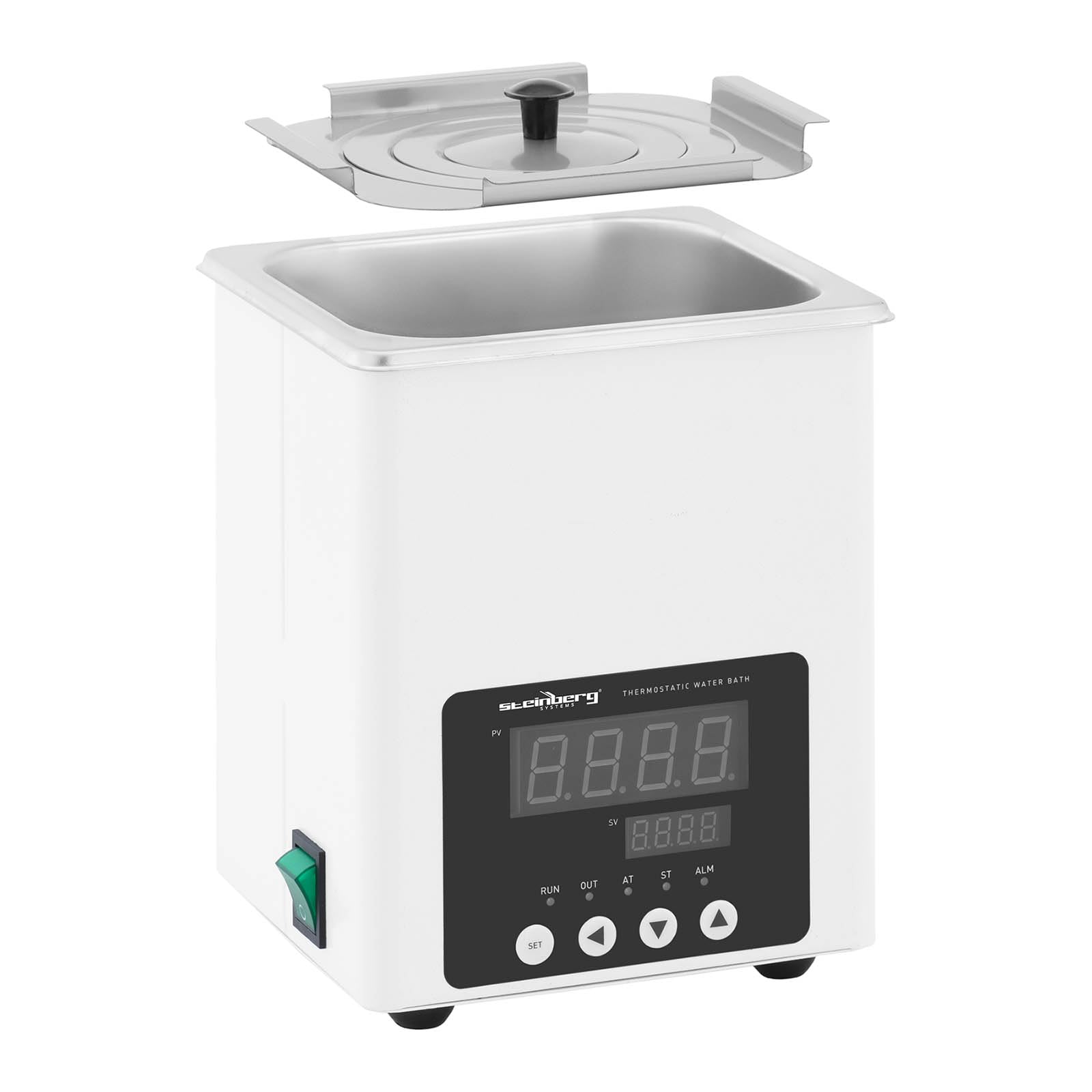 Steinberg Systems SBS-TWB-2000 bain d'eau thermostatique numérique 3,4 L 5-100 °C 150 x 135 x 150 mm bain d'eau laboratoire bain d'eau