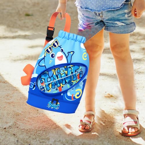 Sac à dos de natation pour enfants avec compartiment chaussures et poche étanche